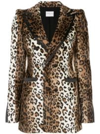 Jessica leopard print blazer at Farfetch